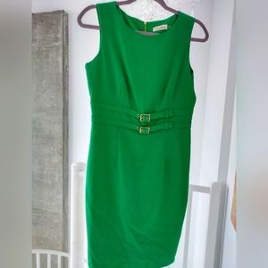 Jade Green Size 6 Calvin Klein career dress